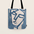 Modern Abstract Art Face 19 Tote Bag Gallery Image 1