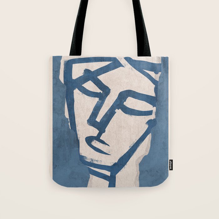 Modern Abstract Art Face 19 Tote Bag Gallery Image 1