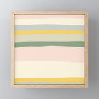 Colorful & Fun Striped Children's Pattern Mini Art Print Gallery Image 1