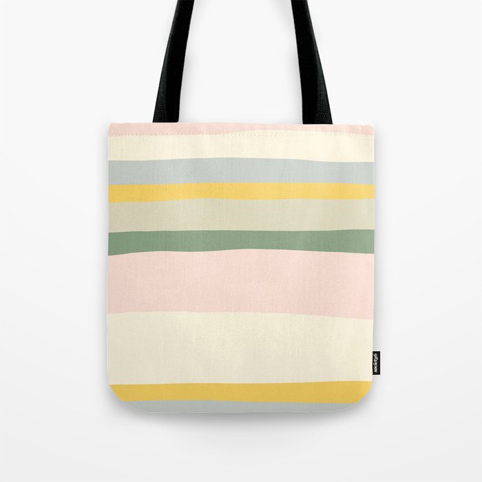 Colorful & Fun Striped Children's Pattern Tote Bag Gallery Image 1