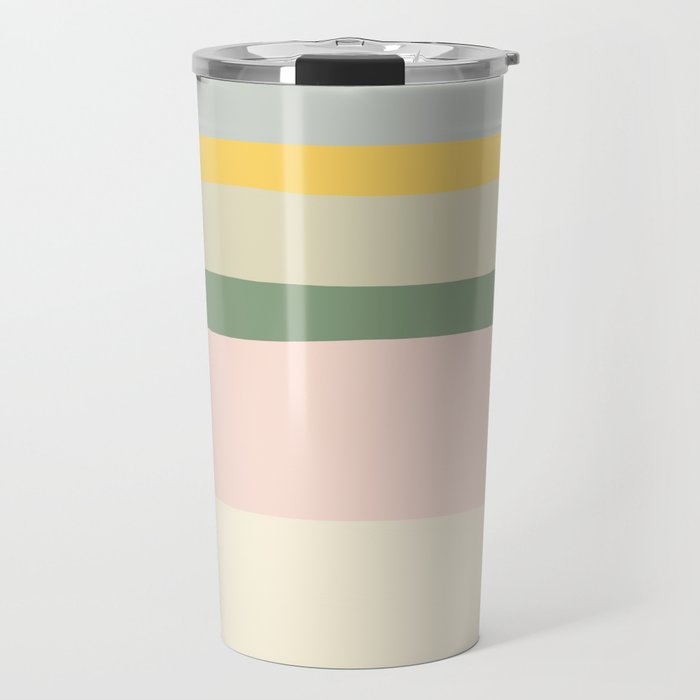 Colorful & Fun Striped Children's Pattern Travel Mug Gallery Image 1