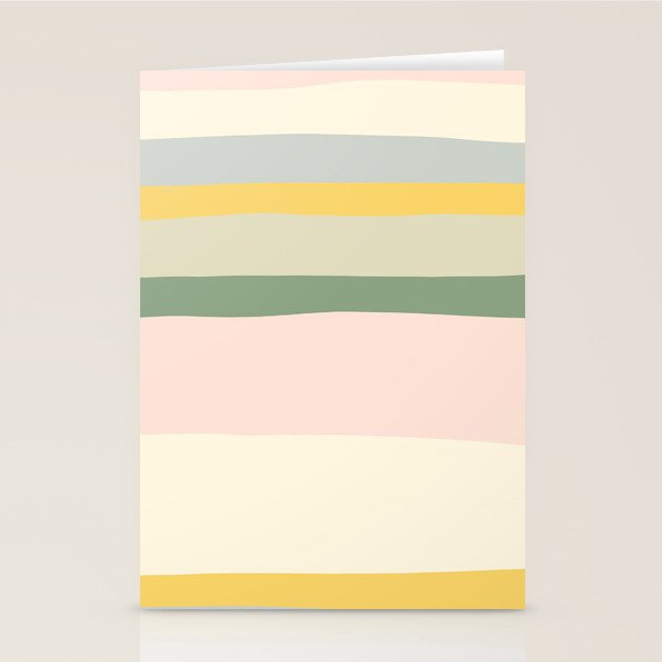 Colorful & Fun Striped Children's Pattern Stationery Card Gallery Image 2