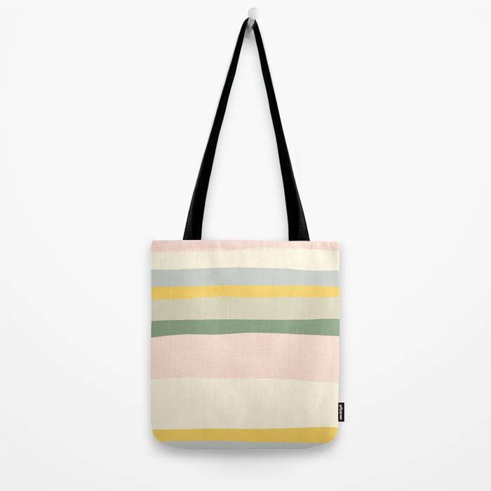 Colorful & Fun Striped Children's Pattern Tote Bag Gallery Image 2