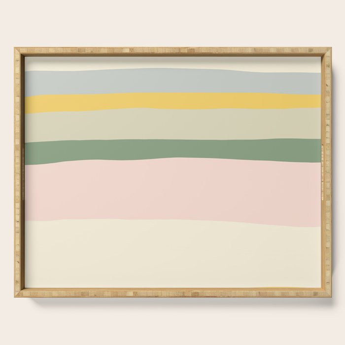 Colorful & Fun Striped Children's Pattern Serving Tray Gallery Image 1