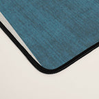 Teal Yellow Abstract Leaves Modern Artwork Desk Mat Gallery Image 4