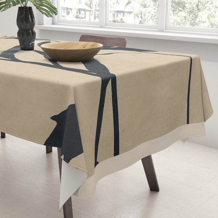 Abstract Art /Minimal Plant 93 Tablecloth Gallery Image 3