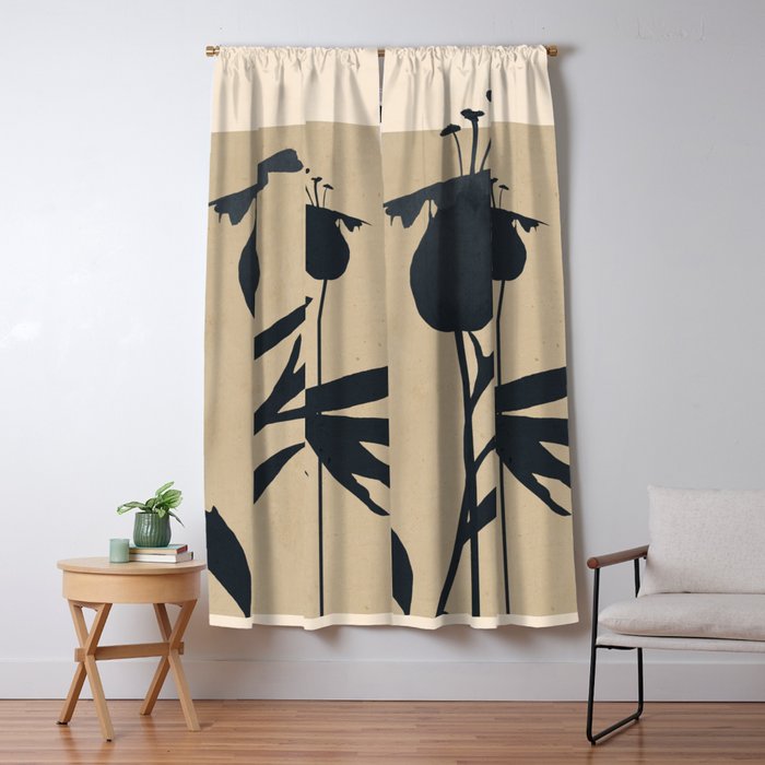 Abstract Art /Minimal Plant 93 Window Curtain Gallery Image 5