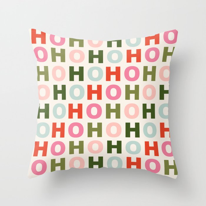Ho Ho Ho Throw Pillow Gallery Image 6