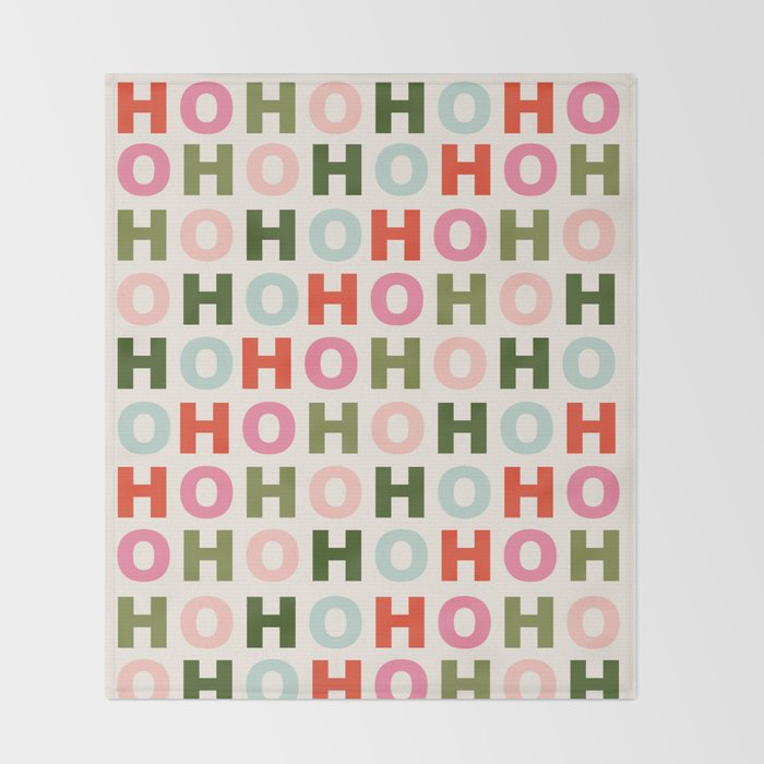 Ho Ho Ho Throw Blanket Gallery Image 2