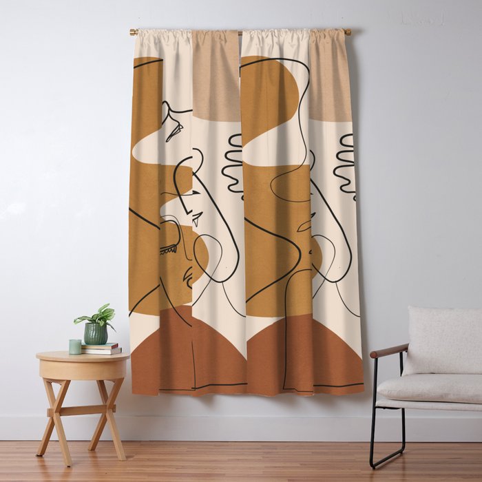 Abstract Faces 4  Window Curtain Gallery Image 5