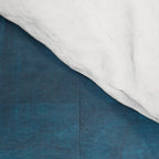 Burnt Orange Jewel Teal Blue Mid Century Modern Funky Colorful Shapes Patterns by Ejaaz Haniff Comforter Gallery Image 4