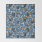 Love and Light Blue Hanukkah Throw Blanket Gallery Image 2