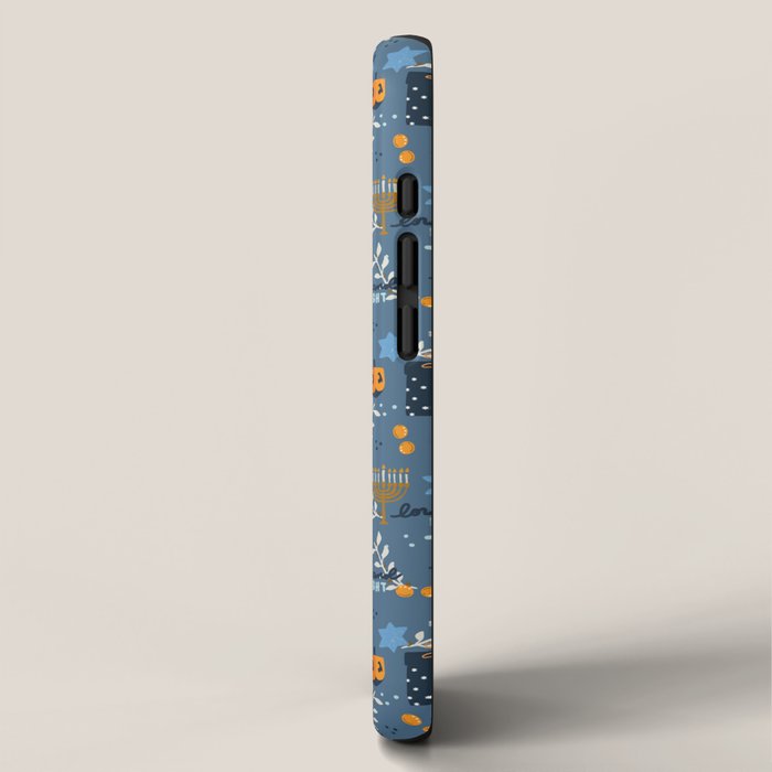 Love and Light Blue Hanukkah iPhone Case Gallery Image 2