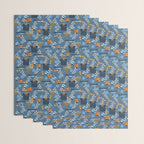 Love and Light Blue Hanukkah Wrapping Paper Gallery Image 3