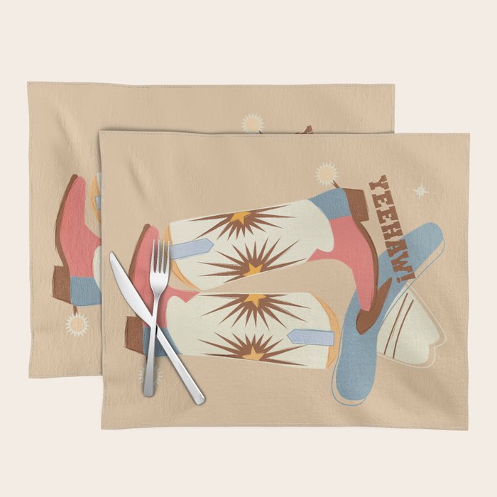 Yeehaw! Cowboy Boots Placemat Gallery Image 1