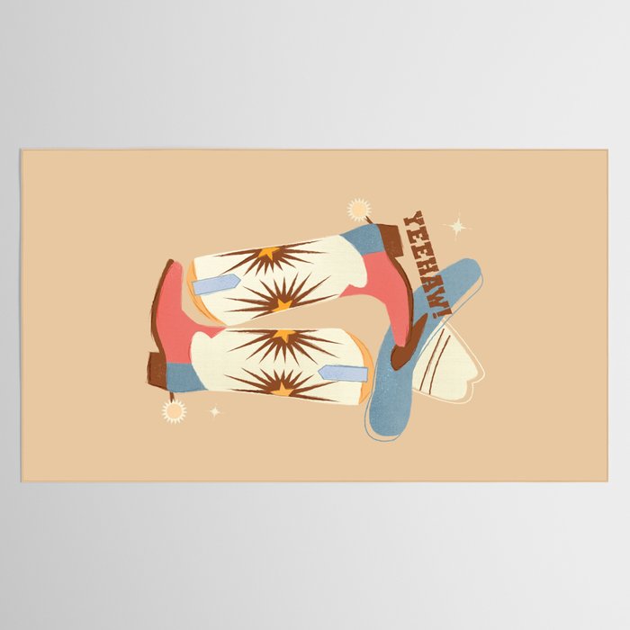 Yeehaw! Cowboy Boots Tablecloth Gallery Image 2