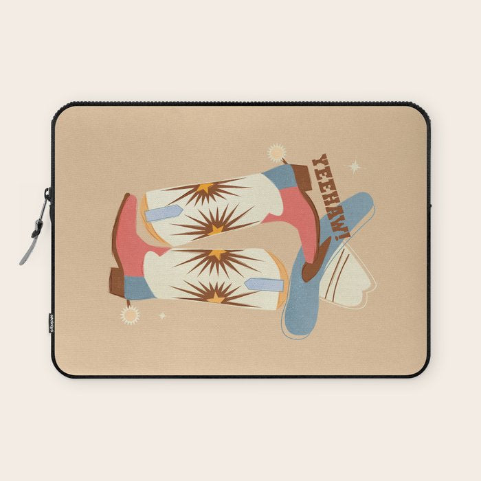 Yeehaw! Cowboy Boots Laptop Sleeve Gallery Image 1