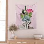 Cactus Lady Wall Tapestry Gallery Image 2