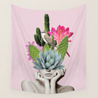Cactus Lady Wall Tapestry Gallery Image 4