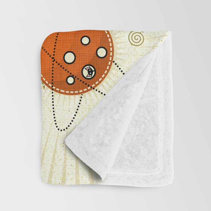 Atomic Space Cats studioxtine Throw Blanket Gallery Image 3