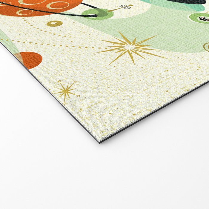 Atomic Space Cats studioxtine Welcome Mat Gallery Image 2