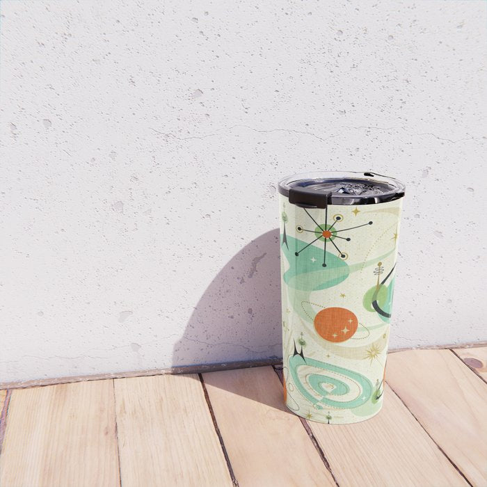 Atomic Space Cats studioxtine Travel Mug Gallery Image 4