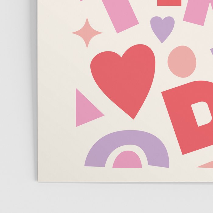 Abstract Happy Valentines Day Poster Gallery Image 3