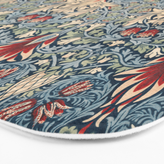 Snakeshead William Morris Textile Pattern Bath Mat Gallery Image 3