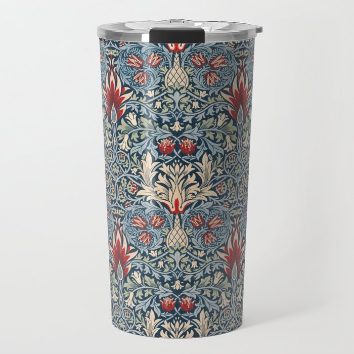 Snakeshead William Morris Textile Pattern Travel Mug Gallery Image 1