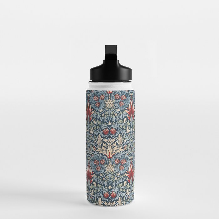 Snakeshead William Morris Textile Pattern Water Bottle Gallery Image 3
