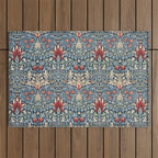 Snakeshead William Morris Textile Pattern Outdoor Rug Gallery Image 1