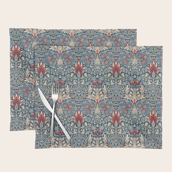 Snakeshead William Morris Textile Pattern Placemat Gallery Image 1