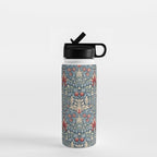 Snakeshead William Morris Textile Pattern Water Bottle Gallery Image 1