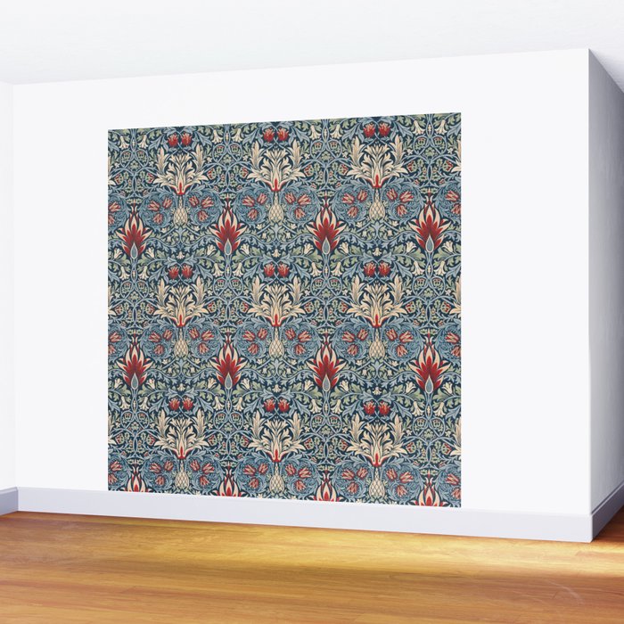 Snakeshead William Morris Textile Pattern Wall Mural Gallery Image 2