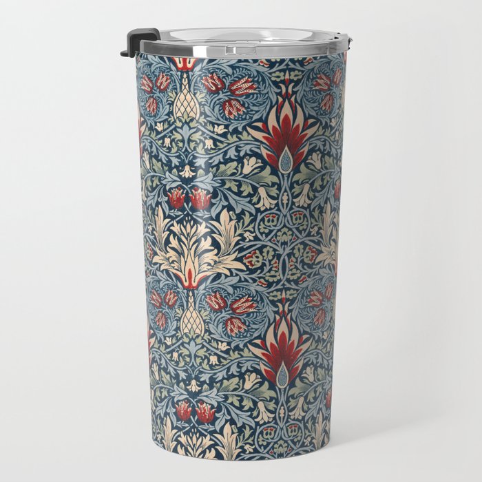 Snakeshead William Morris Textile Pattern Travel Mug Gallery Image 3
