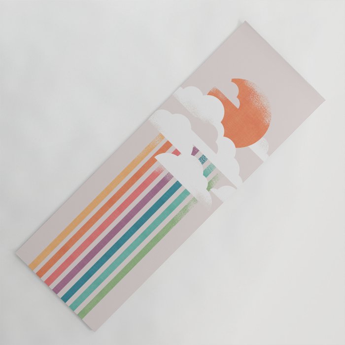 Colorful rain Yoga Mat Gallery Image 1