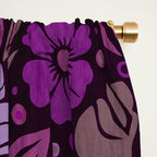Eternal Summer Block Print Countryside Vibes Flower Garden Fuchsia Window Curtain Gallery Image 2