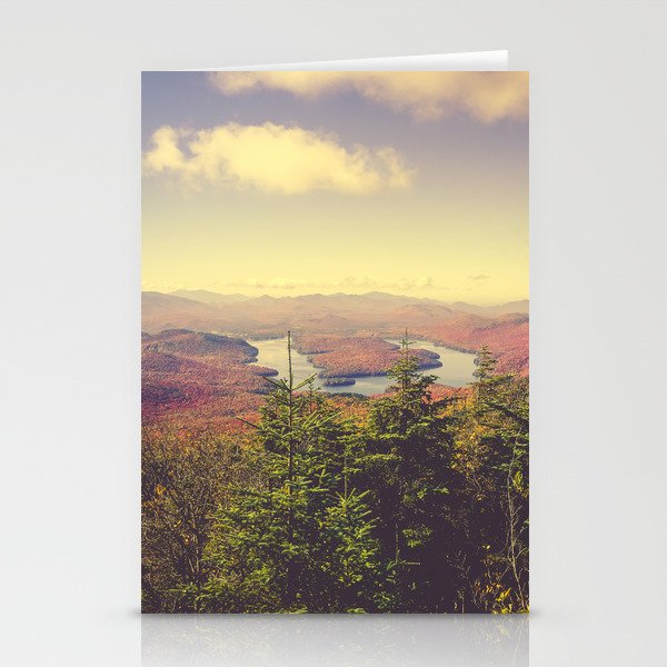 Autumn in the Adirondack Mountains landscape travel photography Stationery Card Gallery Image 1