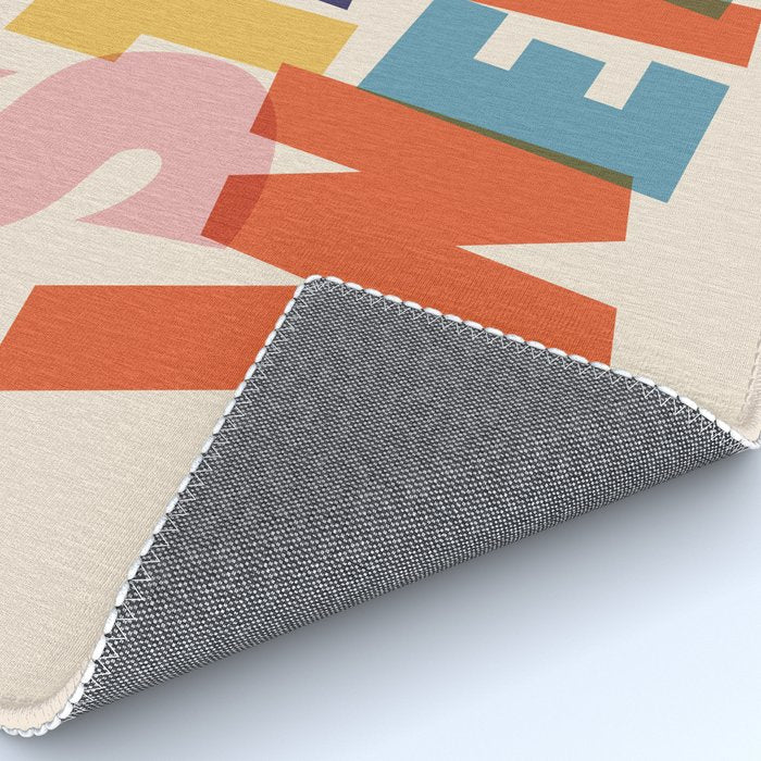 STAY WEIRD - colorful typography Rug Gallery Image 4