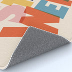 STAY WEIRD - colorful typography Rug Gallery Image 4