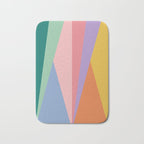 Geometric Triangles I Bright Pastel Bath Mat Gallery Image 1
