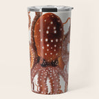 White Spotted Octopus Travel Mug Gallery Image 1