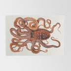 White Spotted Octopus Rug Gallery Image 2
