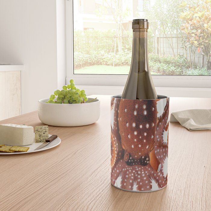 White Spotted Octopus Wine Chiller Gallery Image 4