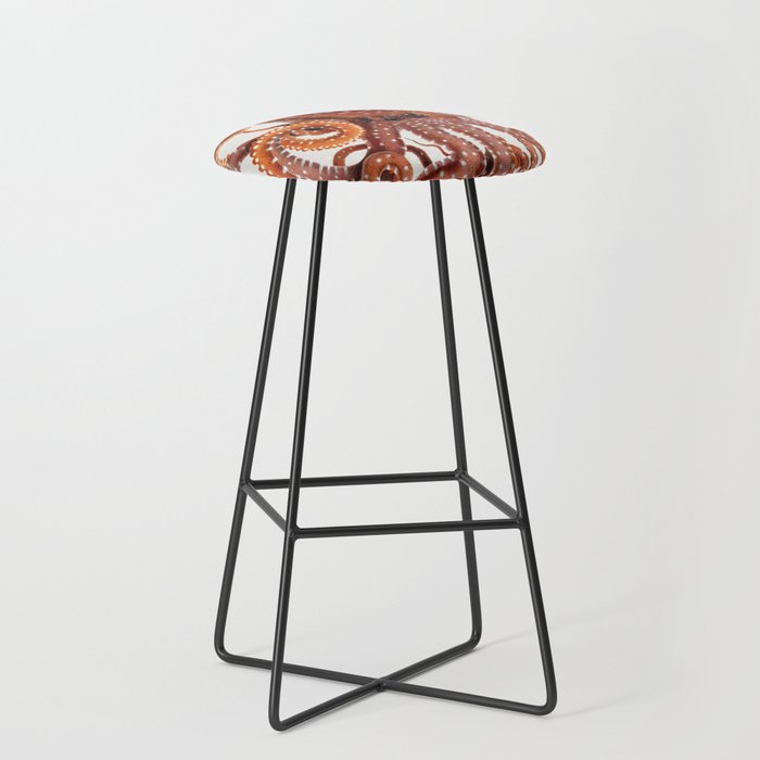 White Spotted Octopus Stool Gallery Image 1