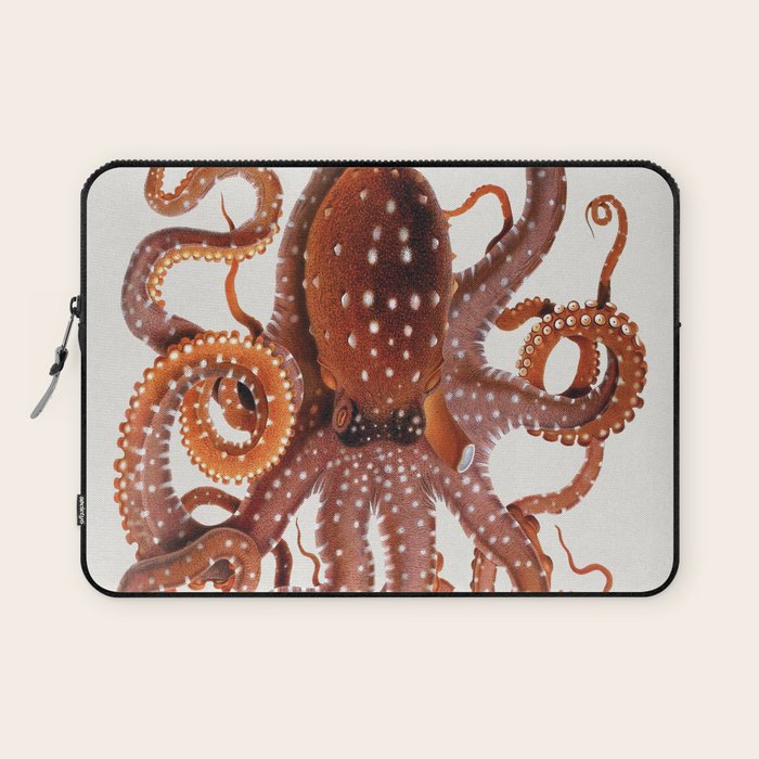 White Spotted Octopus Laptop Sleeve Gallery Image 1