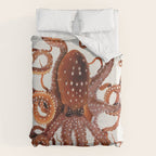 White Spotted Octopus Duvet Cover Gallery Image 6