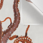 White Spotted Octopus Wall Tapestry Gallery Image 3