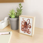 White Spotted Octopus Mini Art Print Gallery Image 2