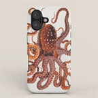 White Spotted Octopus iPhone Case Gallery Image 1